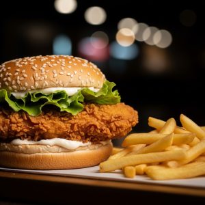 Chicken Fillet Burger Meal