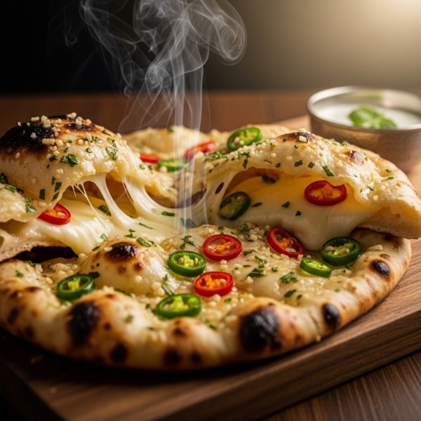 Garlic Cheese Chilli Naan